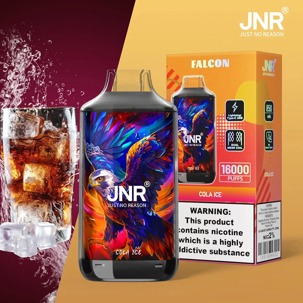 JNR Falcon 16000 Puffs Disposable Vape Wholesale – 2% Nicotine Vape with Adjustable Airflow & Smart Vape Screen