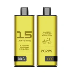 Lavie Cube 20000 Puffs Disposable Vape Wholesale Blueberry Raspberry Bubblegum