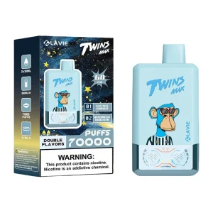 Lavie Twins Max 70000 Puffs Disposable Vape Wholesale Blue Razz Lemonade& Watermelon Bubblegum