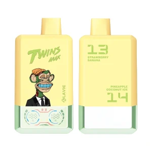 Lavie Twins Max 70000 Puffs Disposable Vape Wholesale Strawberry Banana& Pineapple Cocount Ice