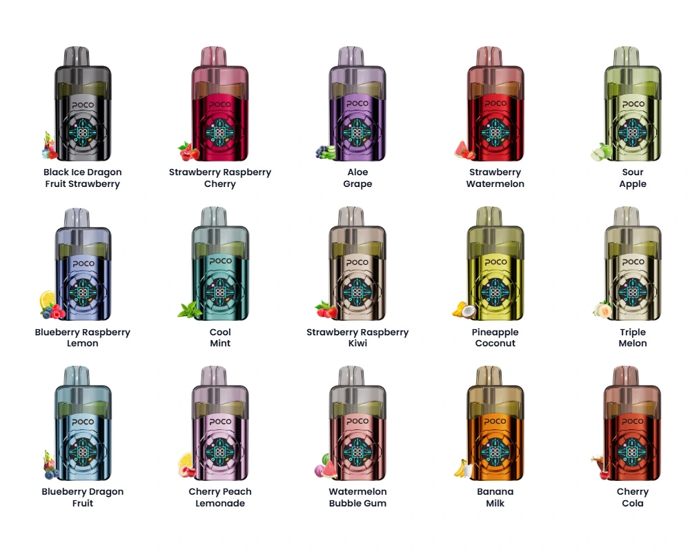 POCO SC30000 EU Warehosue 30K Puffs Diposable Vape Wholesale 30ml Capacity 5% Nicotine Mesh Coil Clear Tank