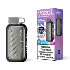 Vozol Gear 50K 50000 Puffs Ice & Sweet Adjustable Vape Black Raspberry Smoothie