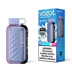 Vozol Gear 50K 50000 Puffs Ice & Sweet Adjustable Vape Blue Razz Ice