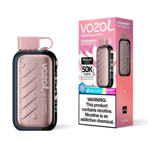 Vozol Gear 50K 50000 Puffs Ice & Sweet Adjustable Vape Strawberry Watermelon