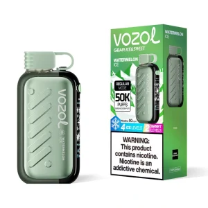 Vozol Gear 50K 50000 Puffs Ice & Sweet Adjustable Vape Watermelon Ice