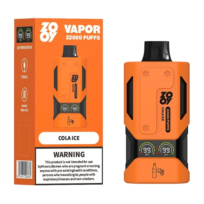 Zooy Vapor 22K Puffs 2% 3% 5% Nic Disposable Vape Wholesale 5
