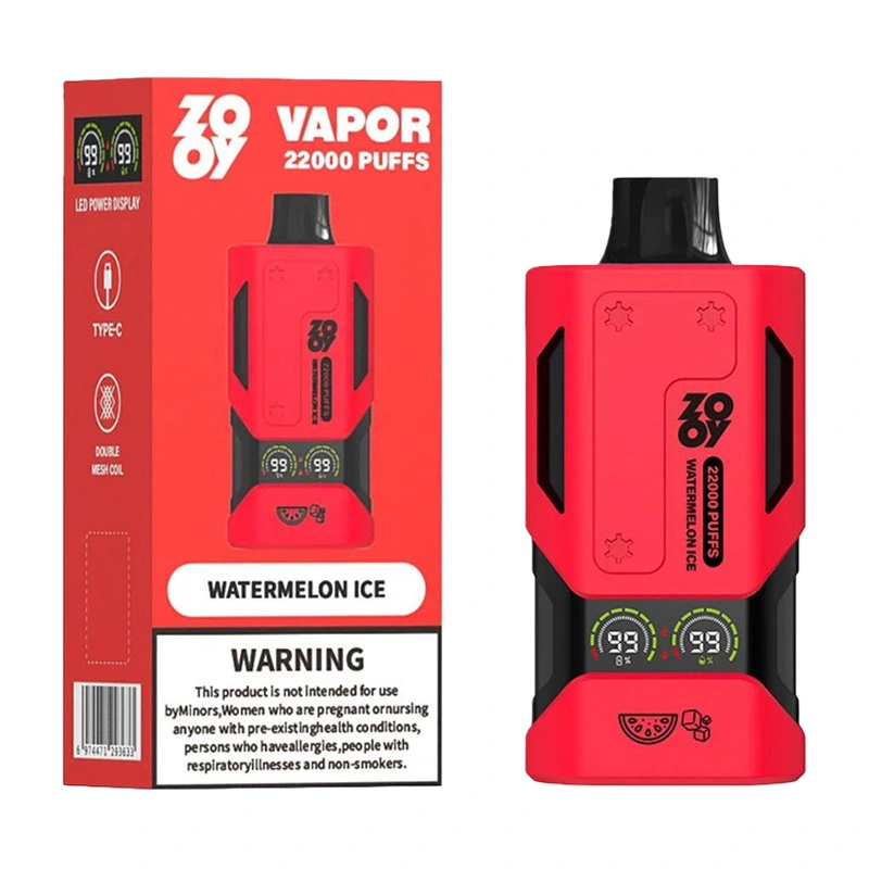 Zooy Vapor 22K Puffs 2% 3% 5% Nic Disposable Vape Wholesale 7