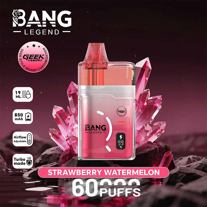 01 strawberry watermelon Bang Legend Geek 60000 60K Puffs Disposable Vape Wholesale