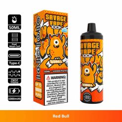 03 Red Bull Savage 100K 100000 Puffs Low Nic Disposable Vape Wholesale