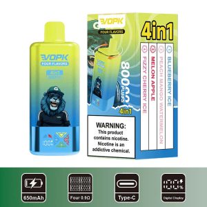 05 Blueberry Ice VOPK Four Flavors 80000 4 in 1 80K Puffs Vape Wholesale