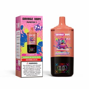 06 Strawberry Ice Savage Monster Y 80000 7 in 1 80K Puffs Vape Wholesale