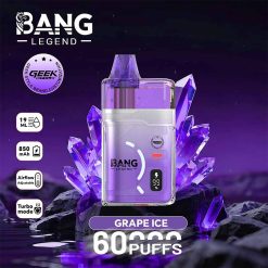 06 grape ice Bang Legend Geek 60000 60K Puffs Disposable Vape Wholesale