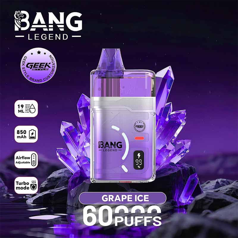 06 grape ice Bang Legend Geek 60000 60K Puffs Disposable Vape Wholesale