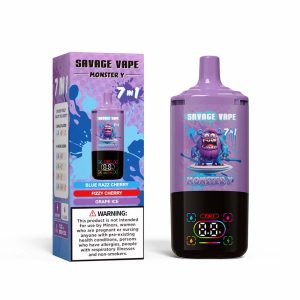07 Blue Razz Cherry Savage Monster Y 80000 7 in 1 80K Puffs Vape Wholesale