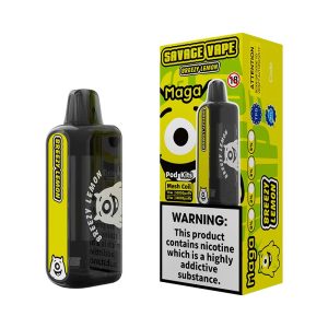 08 Breezy Lemon Savage Maga 50000 Pod 50K Puffs Disposable Vape Wholesale