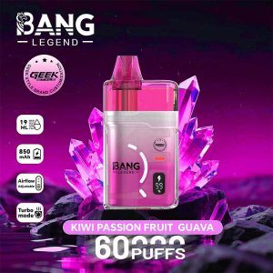 08 kiwi passion fruit guava Bang Legend Geek 60000 60K Puffs Disposable Vape Wholesale