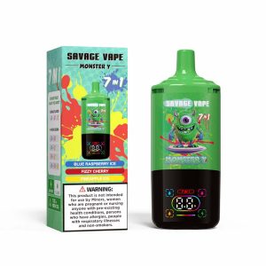 09 Blue Raspberry Ice Savage Monster Y 80000 7 in 1 80K Puffs Vape Wholesale