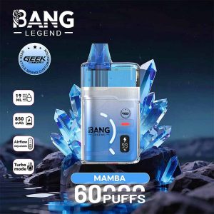 09 mamba Bang Legend Geek 60000 60K Puffs Disposable Vape Wholesale