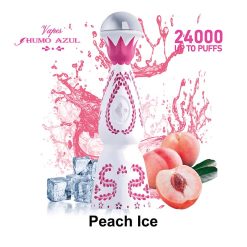 1# Peach Ice Humo Azul 24000 Puffs Pink Color Disposable Vape Wholesale