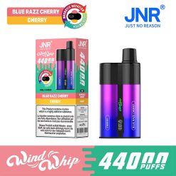 1 Blue Razz Cherry Cherry JNR WindWhip 44K Puffs 2 in 1 Disposable Vape Wholesale
