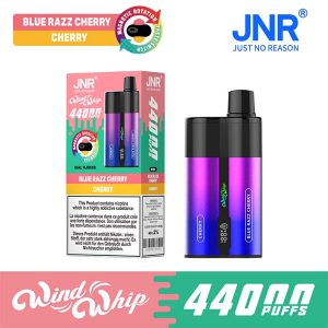 1 Blue Razz Cherry Cherry JNR WindWhip 44K Puffs 2 in 1 Disposable Vape Wholesale