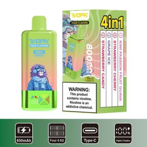 10 Kiwi Passion Fruit Guava VOPK Four Flavors 80000 4 in 1 80K Puffs Vape Wholesale