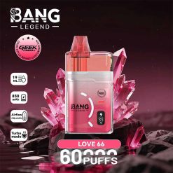10 love 66 Bang Legend Geek 60000 60K Puffs Disposable Vape Wholesale