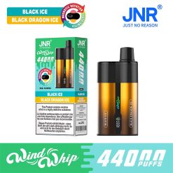 10 Black Ice Black Dragon Ice JNR WindWhip 44K Puffs 2 in 1 Disposable Vape Wholesale