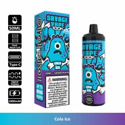 11 Cola Ice Savage 100K 100000 Puffs Low Nic Disposable Vape Wholesale