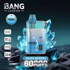 11 mixed berries Bang Legend Geek 60000 60K Puffs Disposable Vape Wholesale