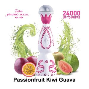 12# Passionfruit Kiwi Guava Humo Azul 24000 Puffs Pink Color Disposable Vape Wholesale