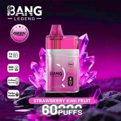 12 peach ice Bang Legend Geek 60000 60K Puffs Disposable Vape Wholesale