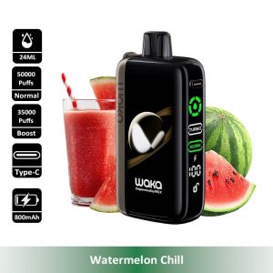 15 Watermelon Chill WAKA Jupiter 50000 Puffs 5% Nic Disposable Vape Wholesale