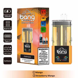 2 Mango Bang 60000 2 in 1 60K Puffs Refillable Oil Vape Wholesale