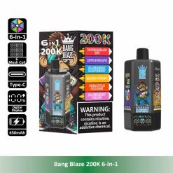 2 Watermelon Ice Bang Blaze 200K 6 in 1 200000 Puffs 6 Taste Vape Wholesale