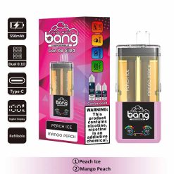3 Peach Ice Bang 60000 2 in 1 60K Puffs Refillable Oil Vape Wholesale