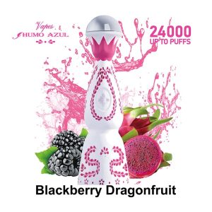 4# Blackberry Dragonfruit Humo Azul 24000 Puffs Pink Color Disposable Vape Wholesale