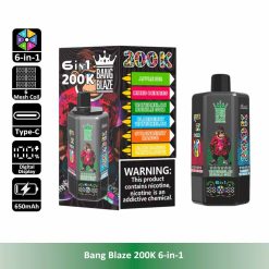 5 Apple Ice Bang Blaze 200K 6 in 1 200000 Puffs 6 Taste Vape Wholesale