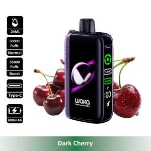 5 Dark Cherry WAKA Jupiter 50000 Puffs 5% Nic Disposable Vape Wholesale