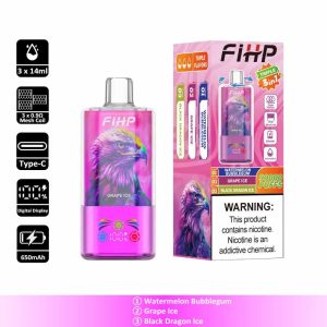 5 Watermelon Bubblegum FIHP Triple 90K 3 in 1 90000 Puffs 3 Flavor Vape Wholesale