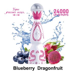 7# Blueberry Dragonfruit Humo Azul 24000 Puffs Pink Color Disposable Vape Wholesale