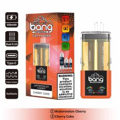 8 Watermelon Cherry Bang 60000 2 in 1 60K Puffs Refillable Oil Vape Wholesale