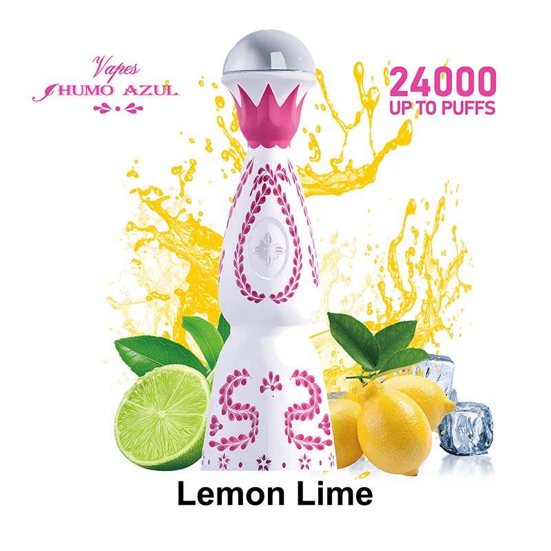 9# Lemon Lime Humo Azul 24000 Puffs Pink Color Disposable Vape Wholesale