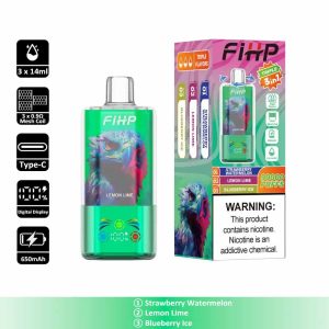 9 Strawberry Watermelon FIHP Triple 90K 3 in 1 90000 Puffs 3 Flavor Vape Wholesale