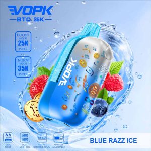 Blue Razz Ice VOPK BTC 35K 35000 Puffs Disposable Vape Wholesale
