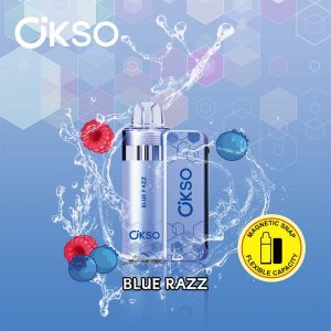 Blue Razz OKSO Switch Kit 50K Puffs Disposable Vape Pod Kit Wholesale