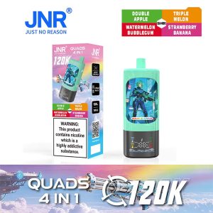 Bold Fruity Flavor Series JNR Quads 120K 4 in 1 120000 Puffs 4 Flavor Vape Wholesale