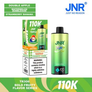 Double apple Watermelon Bubblegum Strawberry Banana JNR Triple 110K 3 in 1 110000 Puffs 3 Flavor Vape Wholesale