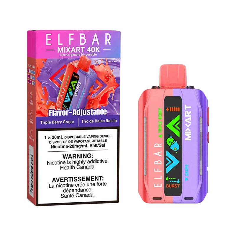 Elf Bar Mixart 40K 40000 Puffs 2 in 1 Vape Wholesale 2x10ml Capacity Two Flavors in One Disposable Vape Normal & Burst Modes 800mAh Battery