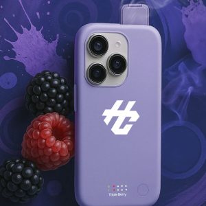 Humo Case 30000 Puffs Vape iPhone 15 15Pro 16 16Pro 14 14Pro Triple Berry